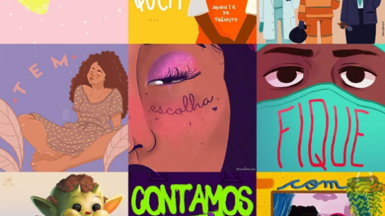 Collab Andy Reis, Letícia Moreno, Flávia Borges, Daphne, Junno Sena, Fabrício Flor, @Gustavo Santos e Mayara Smith – Mina de HQ