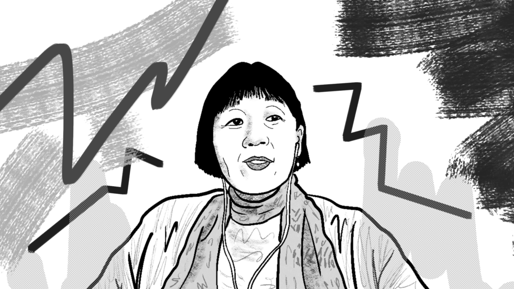 Entrevista ilustrada de Gabriela Güllich com Lilian Mitsunaga, homenageada na Bienal de Quadrinhos de Curitiba